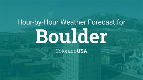Boulder forecast hourly - US Dept of Commerce National Oceanic and Atmospheric Administration National Weather Service Denver/Boulder, CO 325 Broadway Boulder, CO 80305-3328